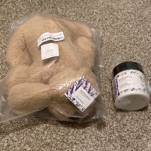 Sonoma Tan Plush and Lavender Set